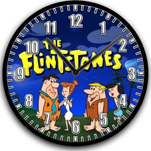 Fieldstone Clock Clock | Wall Decor | The Flintstones Wall Clock Room Decor Display Wall ...